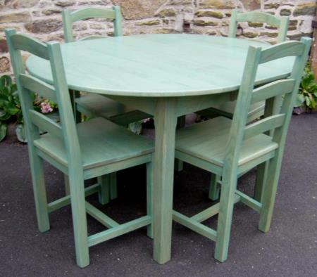 Table semi-ovale 130x105cm